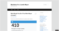 Desktop Screenshot of manifestoformayor.realisedevelopment.net